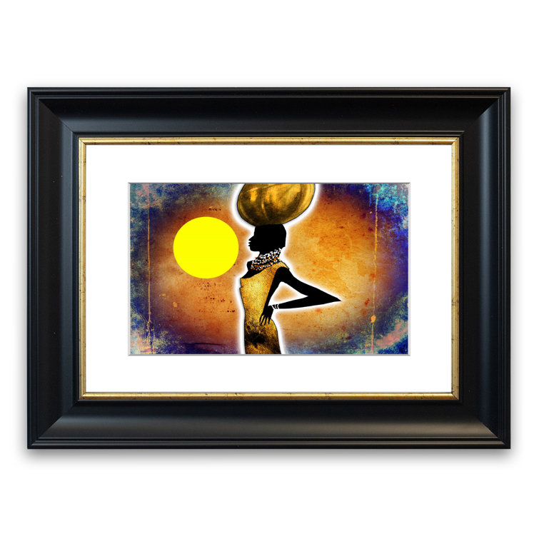 East Urban Home African Tribal Art 3 Picture Frame Graphic Art